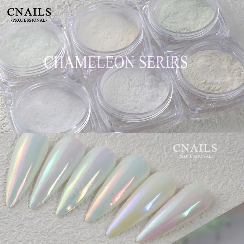 

CNails Chameleon Nail Powder 0.3g/Box Flakes Aurora Dust Nail Glitter Shiny Nail Art Decoration Sparkling For Manicure Pigment