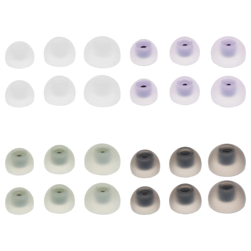 6Pcs 3Pairs Earphone Silicone Earbud tips Covers Cap Replace for Samsung Galaxy Buds 2 SM-R177 Wireless Headphone Eartips