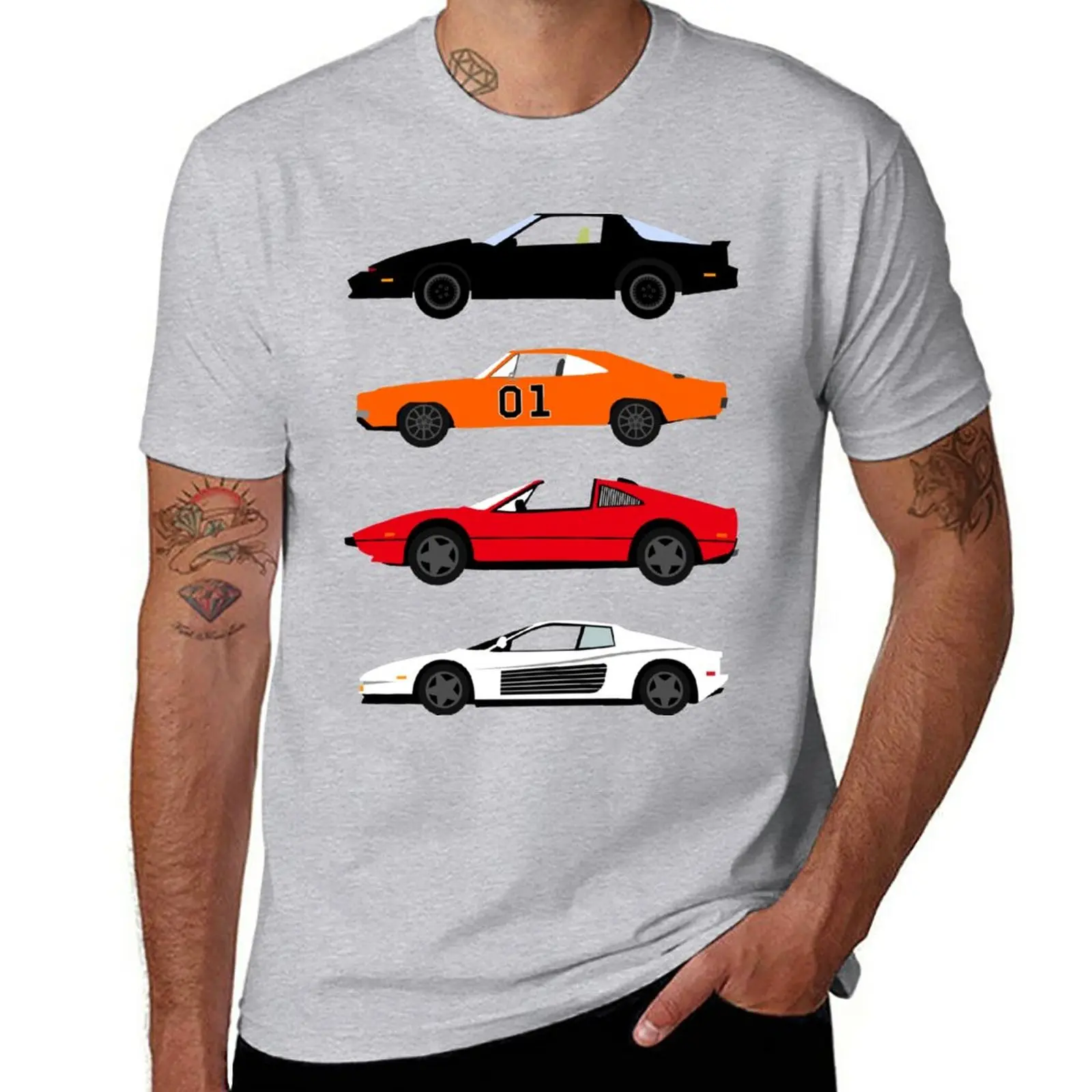 

New The Car's The Star: 80s TV Favourites T-Shirt plain t-shirt sweat shirts man clothes plus size tops mens cotton t shirts
