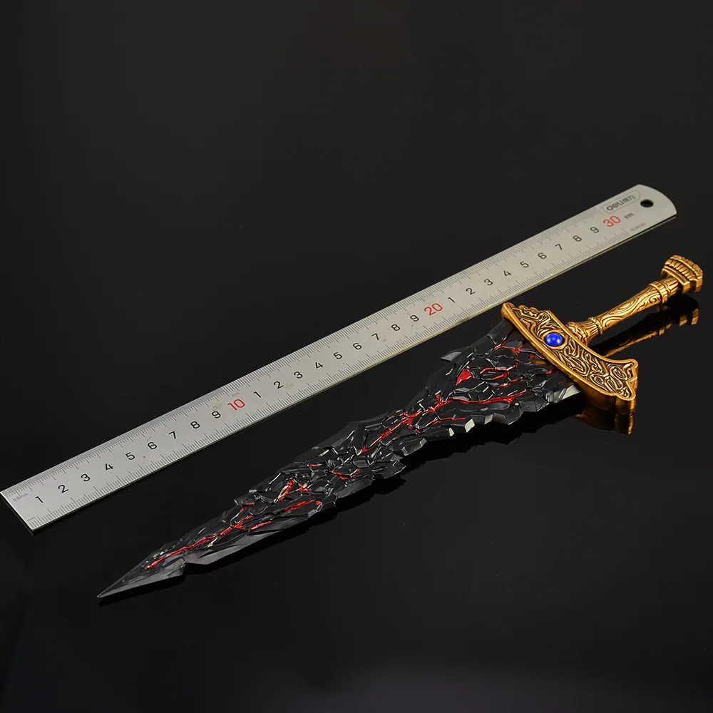 Dark Moon Greatsword Keychain - Fantasy Weapon Collectible Key Ring