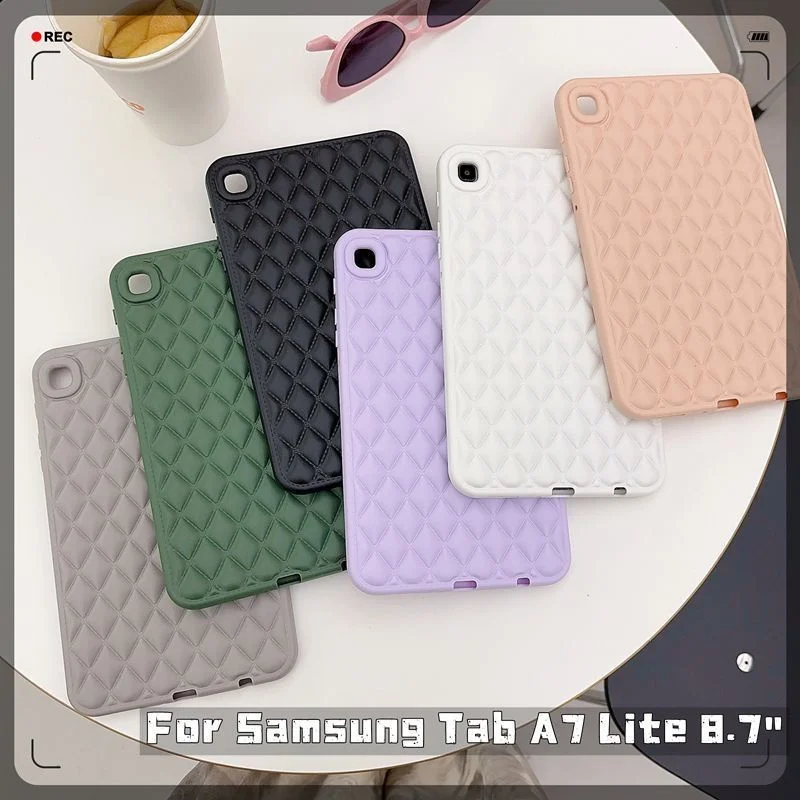 

For Samsung Galaxy Tab A9+ 2023 A8 10.5 A9 A7 Lite 8.7 Inch Case S6 Lite 10.4 Fashion Flexible Silicone TPU Back Shell