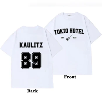 Rock Band Tokio Hotel Kaulitz Graphic Print T Shirt Fashion Punk Short Sleeve  Casual Hip op Streetwear Plus Size T Shirt Women 1