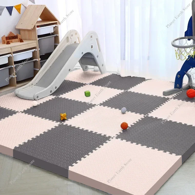 6Pcs 2.5CM Thick 30&times;30CM Solid Color Baby Children's Room Game Mat Bebe Mattress EVA Foam Baby Blanket Educational Toys Play Mat
