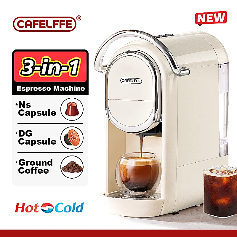 Cafelffe 3-in-1 Professional Capsule Coffee Machin...