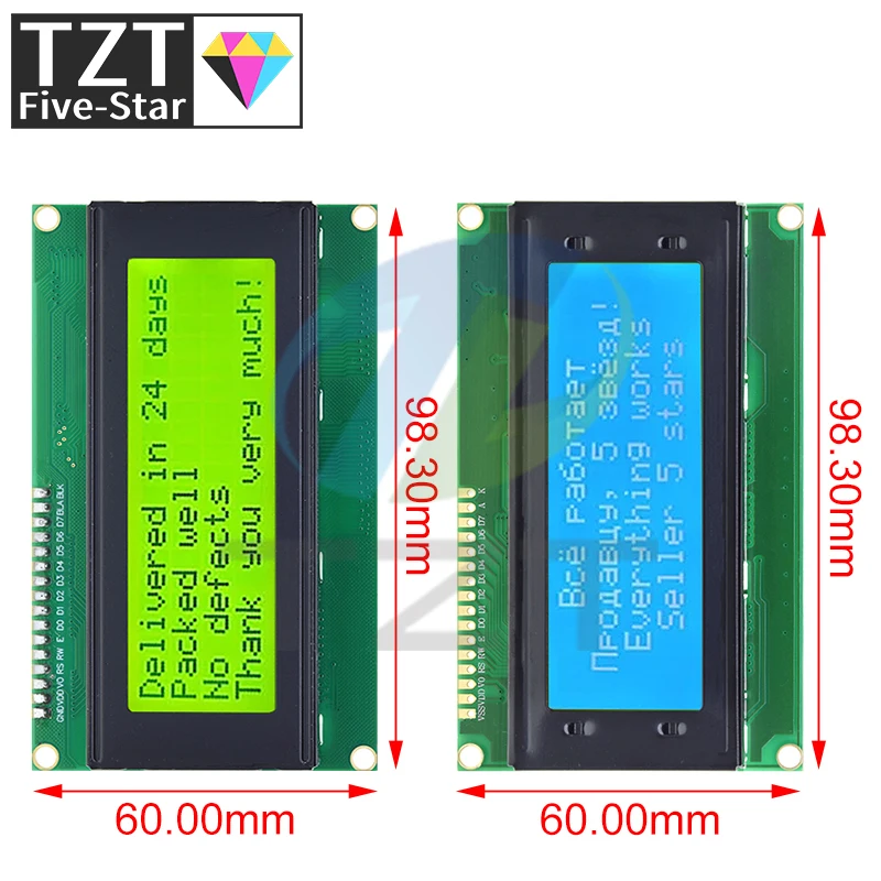 Ƶ̳  ̽  , LCD2004 + I2C 2004,   ׸ ũ, HD44780  LCD /w IIC/I2C, 20x4 2004A