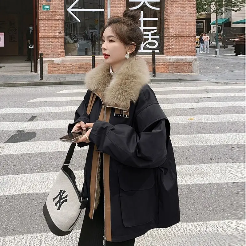 

Plus Size Thin Light Down Jacket Women 2023 Autumn Winter Slim Short Hooded Warm Solid Coat Outerwear Streetwear O86