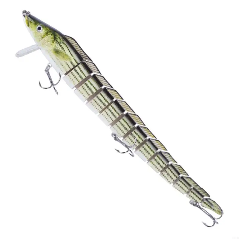 Künstliche Köder mit Höhenhaken mit mehrfach gefangener Schwimbait -Fischereiköder 13 Segmente Fischerei Tackle 23 Floating – Detail 8