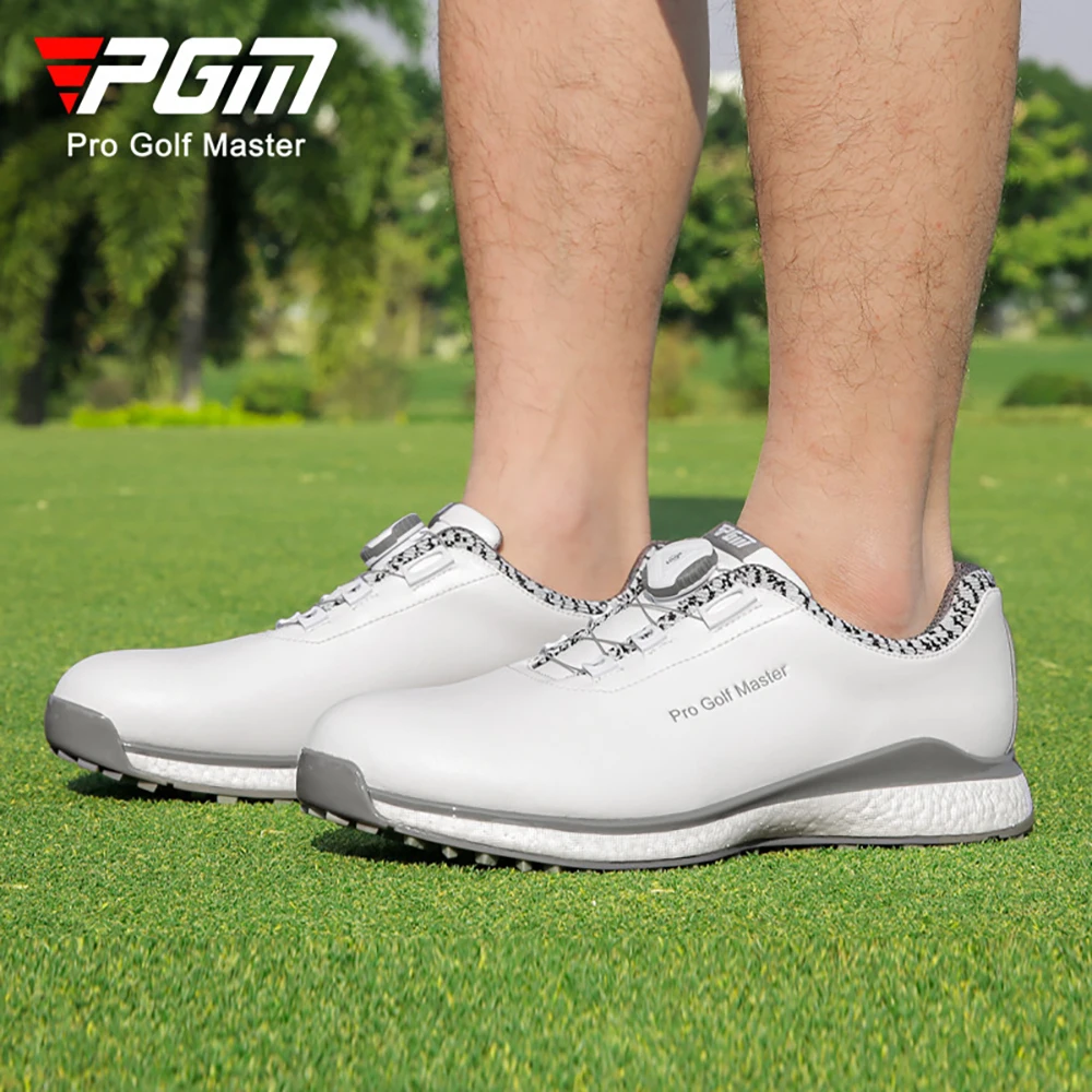 

PGM New Golf Shoes Men's Waterproof Sneakers Anti-slip Sneakers Knob Shoes Laced Golf Shoes Sneakers Mens Golf Shoes