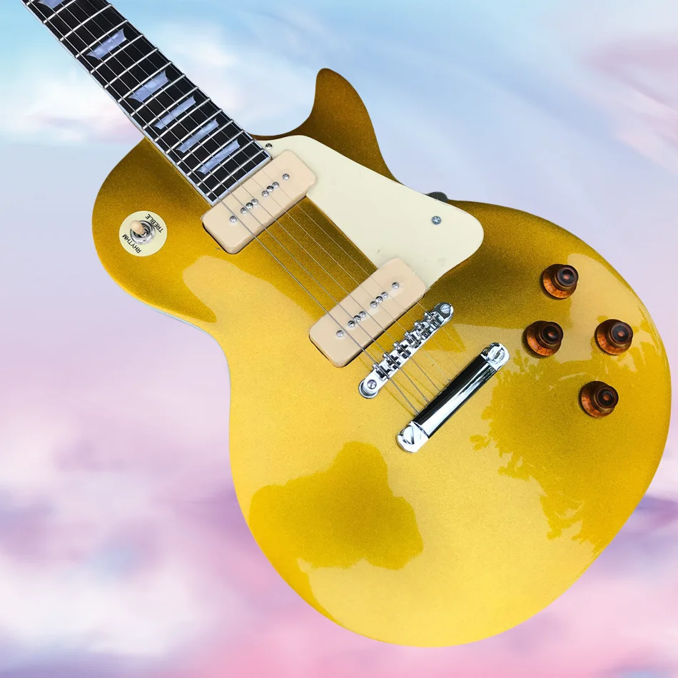 LP standard electric guitar silver hardware 2 pickup guitars rosewood fingerboard Made in China