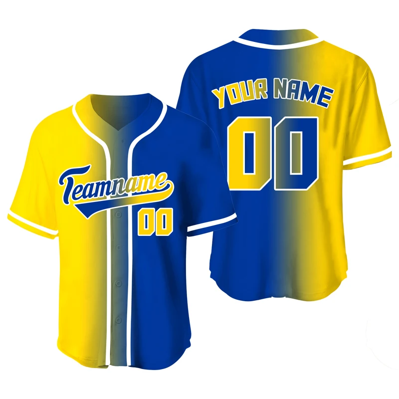 Baseball Jersey Men Shirt Sublimation Blanks Team/Name Training T-shirts Sports Uniform Plus Size Clothing
