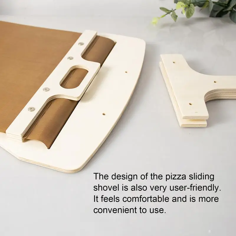Pizza peel sliding pizza peel wooden large 35Cm/14Inch sliding non-stick backing accessories