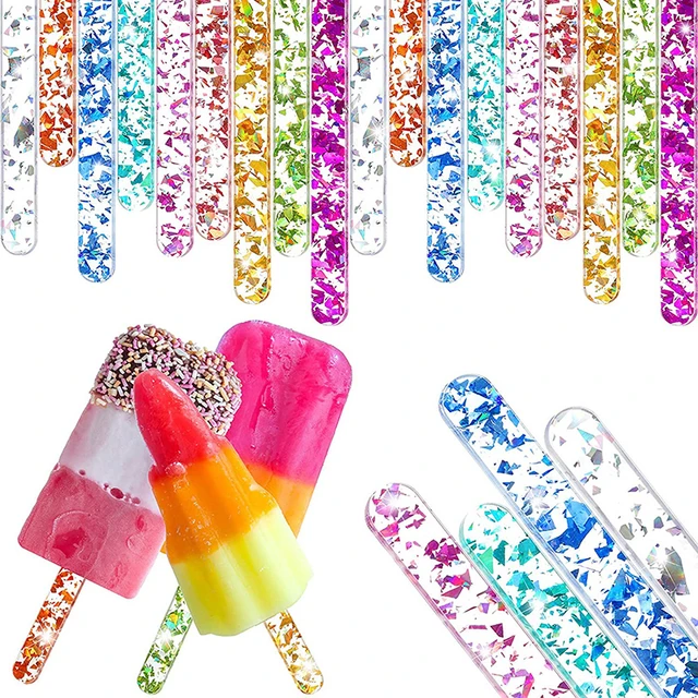 Acrylic Ice Cream Sticks for Kids, Popsicle Stick, DIY Crafts, Handmade  Making Crafts, Baby Shower Gift, 11.3x1cm - AliExpress