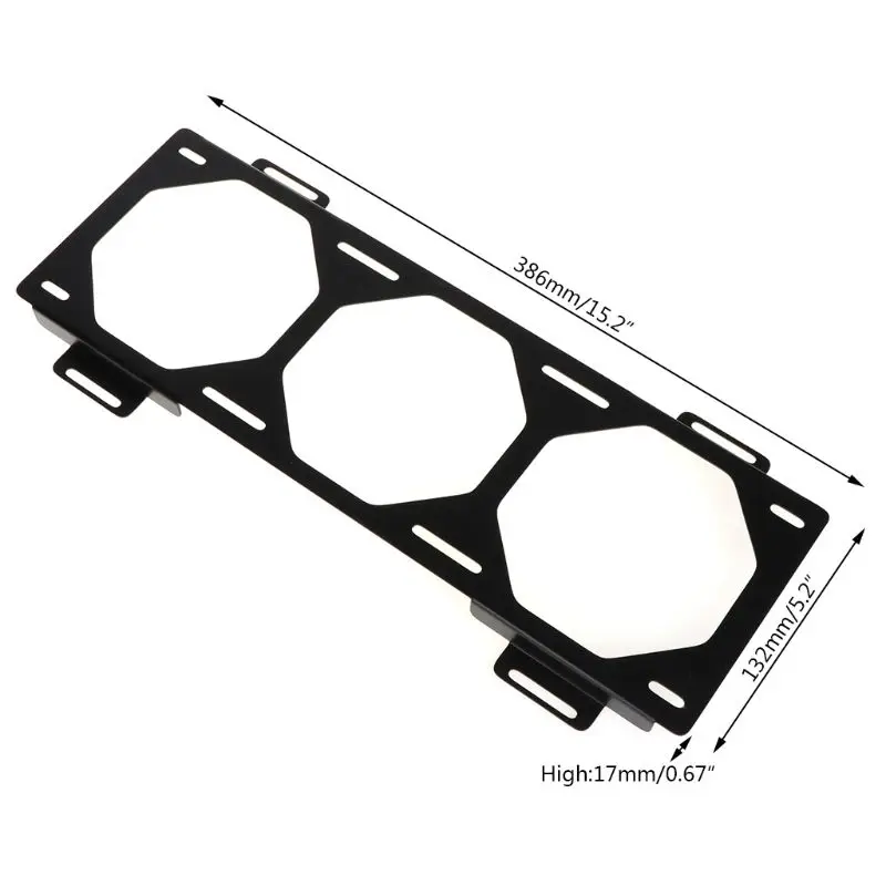 Suporte do Ventilador Suporte de Montagem do Radiador Refrigerador de Água para 12 14cm Ventilador Titular Computador Externo Case do Dissipador Calor Gadget Acesso - Imagem 6