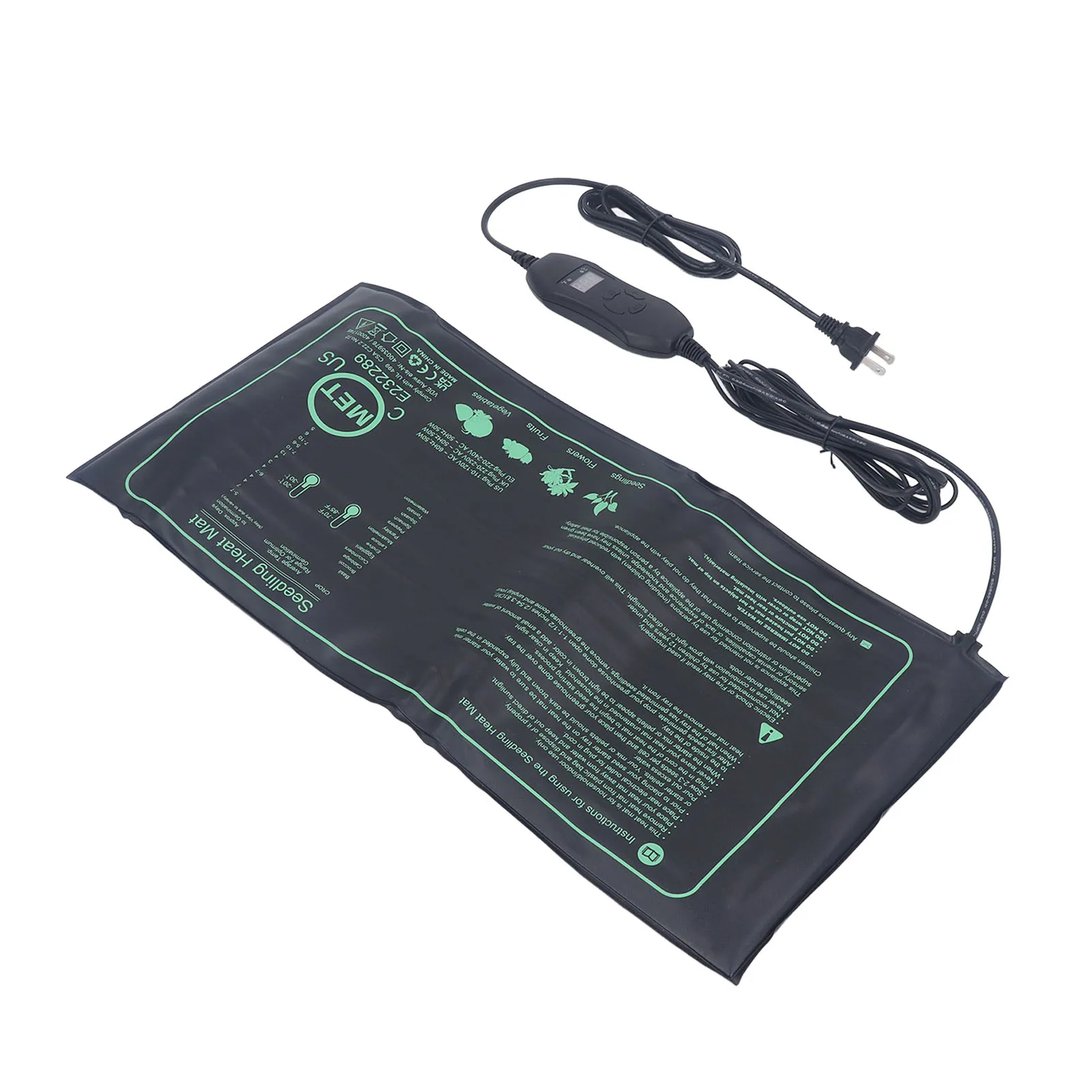Seedling Heat Mat Efficient Seed Starting Heating Pad Easy Control Versatile Waterproof with Digital Thermostat for Germination