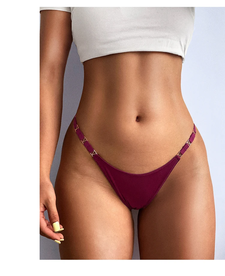 Nahtlose Sexy Tanga Frauen Unterwäsche Slips Höschen Zebra Blume Low Rise Luxus Metall Schnalle G String Bikini Mädchen Weibliche Höschen – Detail 12