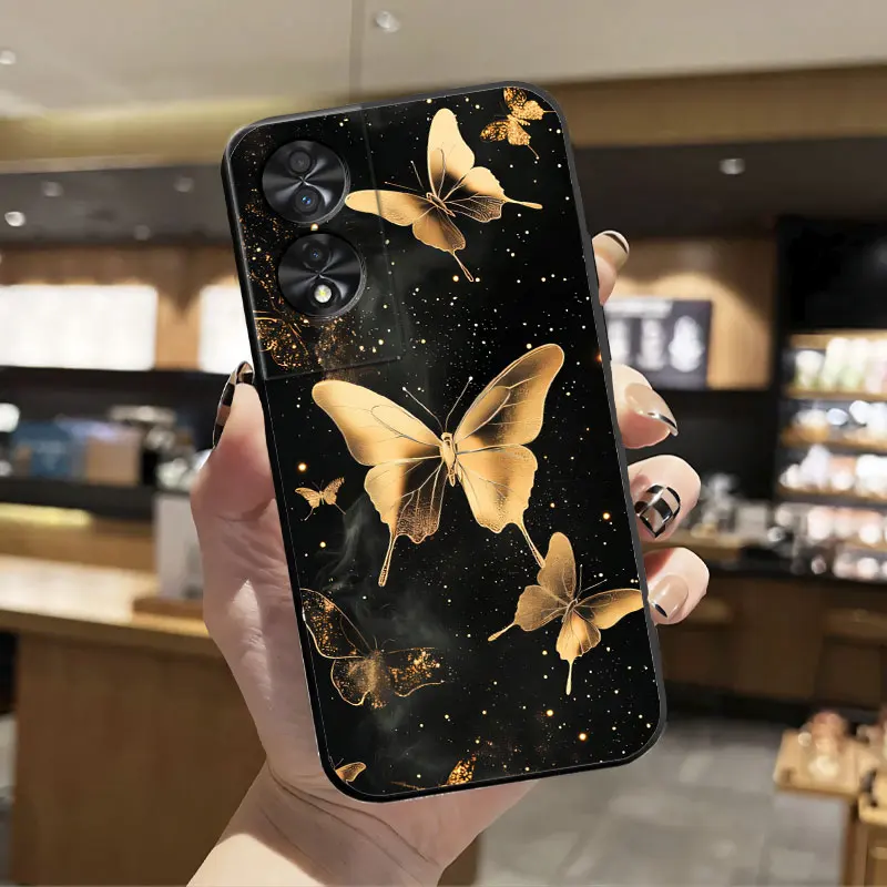 Luxury Floral Soft Silicone Shockproof Phone Case Cover
