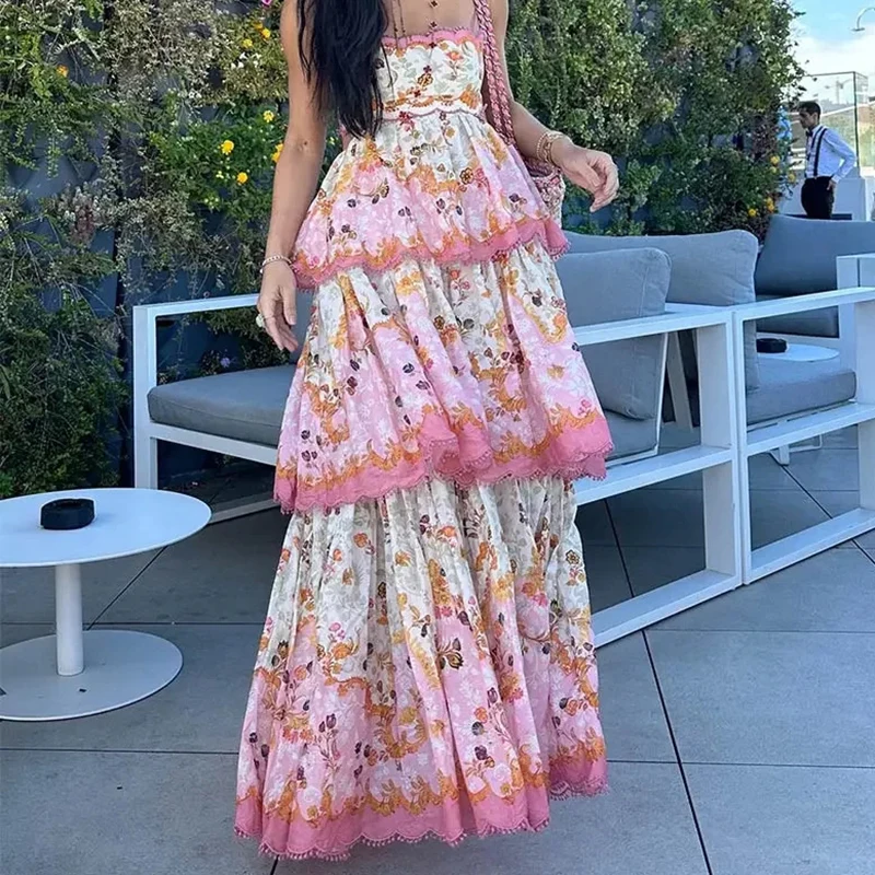 Solstice - Flowy Half Sleeve Long Layered Party Dress main image 1