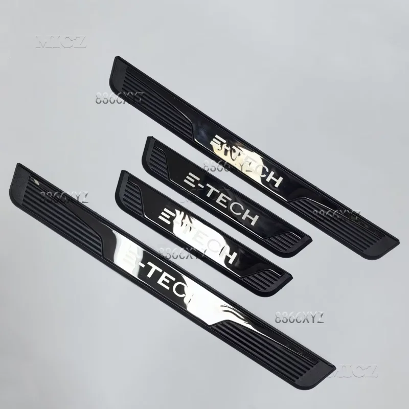 Renault Austral Arkana E-Tech 하이브리드 액세서리 2019 - 2024 자동차 스테인레스 크롬 도어 씰 킥 플레이트 보호대 커버 트림