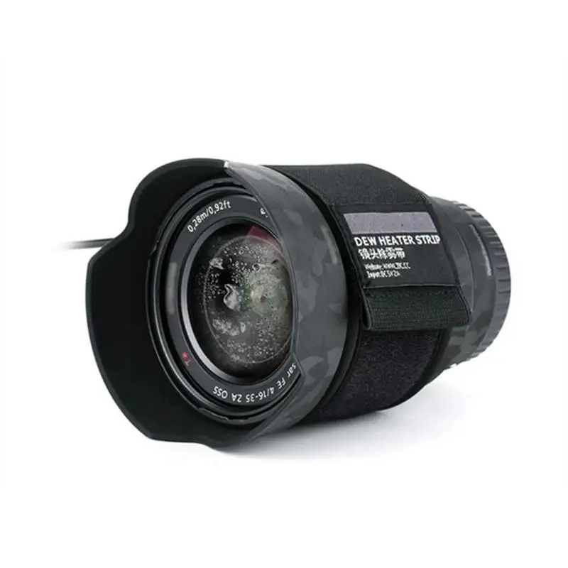 DSLR 카메라 렌즈 이슬 히터 스트립, 망원경 및 카메라 렌즈용 USB 렌즈 워머, 온도 제어 이슬 히터