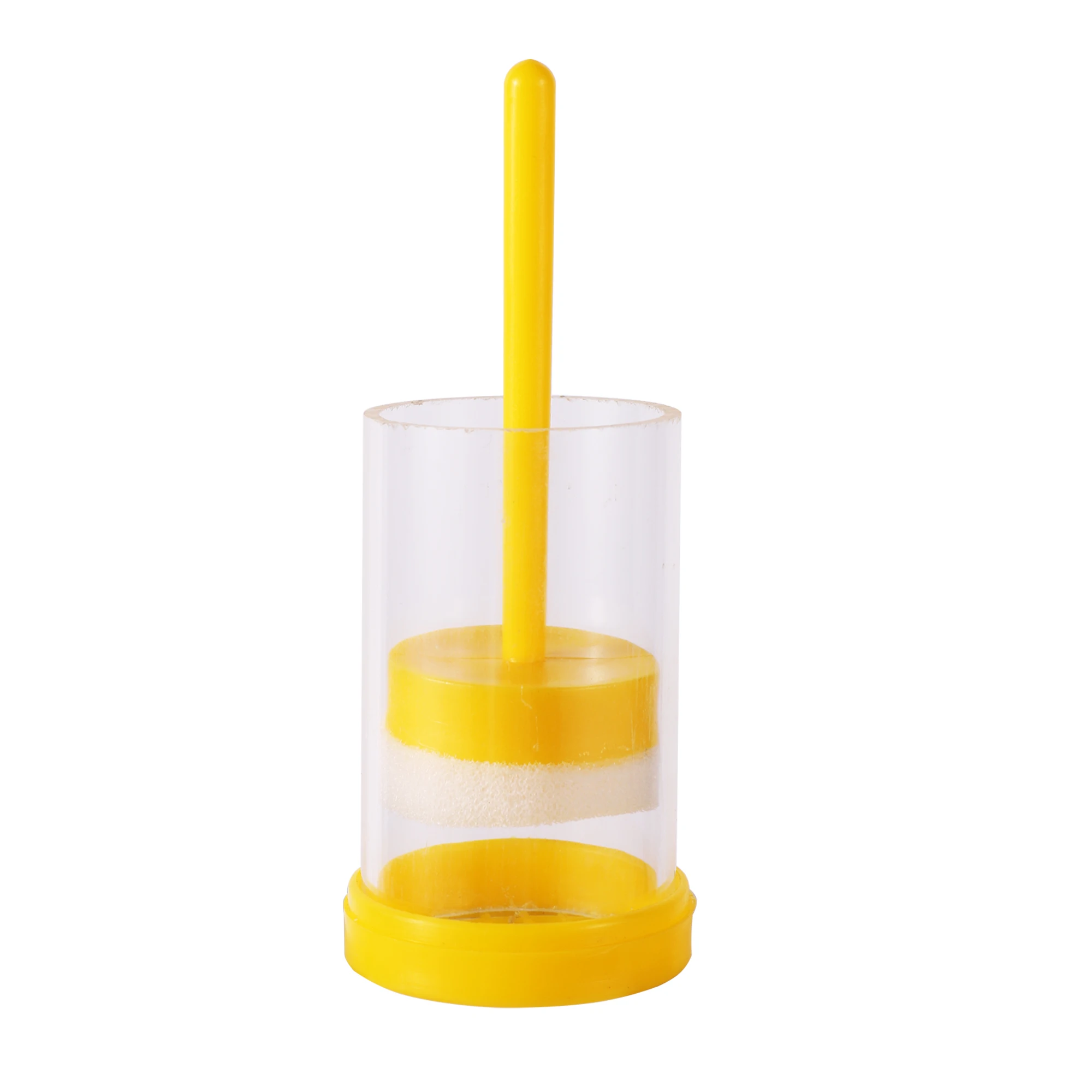 Beekeeping Queen King Bee Marking Rearing Marker Label Marker Yellow Plastic Bottle Insect Bees Farm Identification Tools 1 Pc beekeeping tools beekeeping accessories