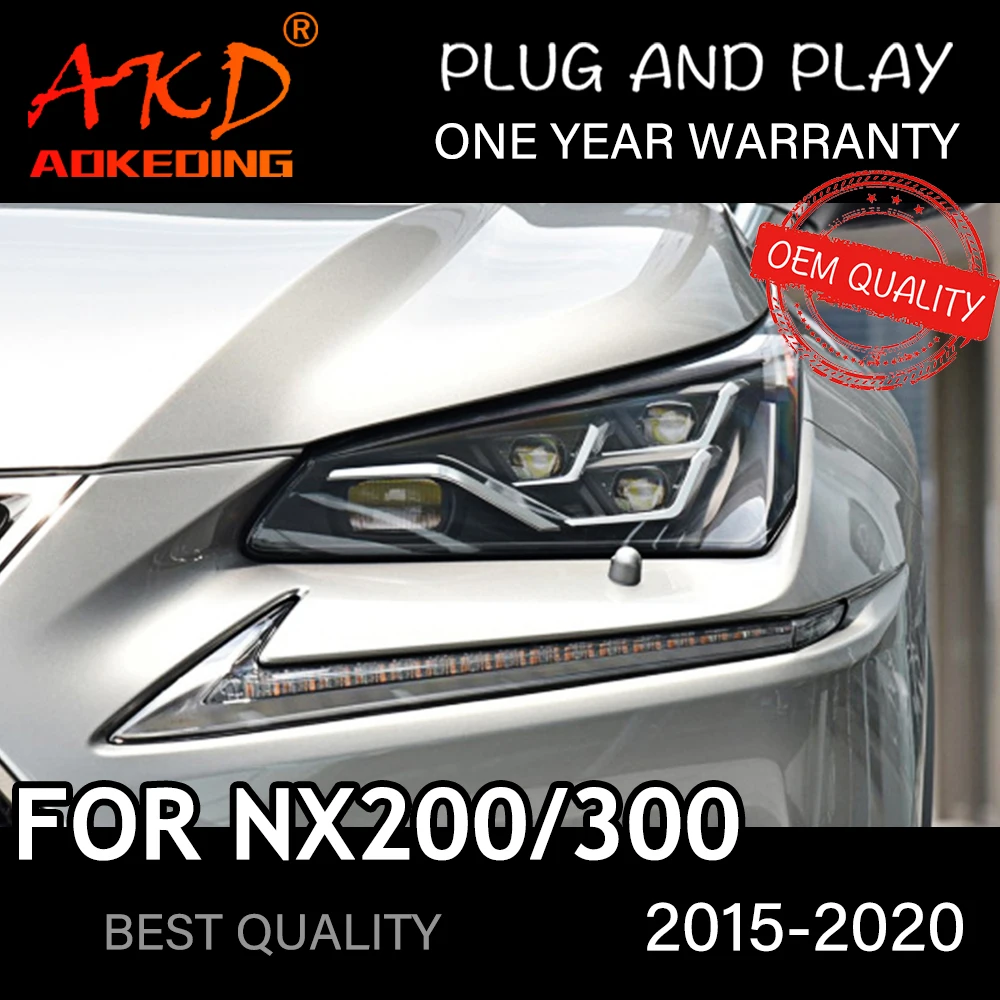 Lexus nx200t 2015-2020 nx300hのヘッドライト,更新された