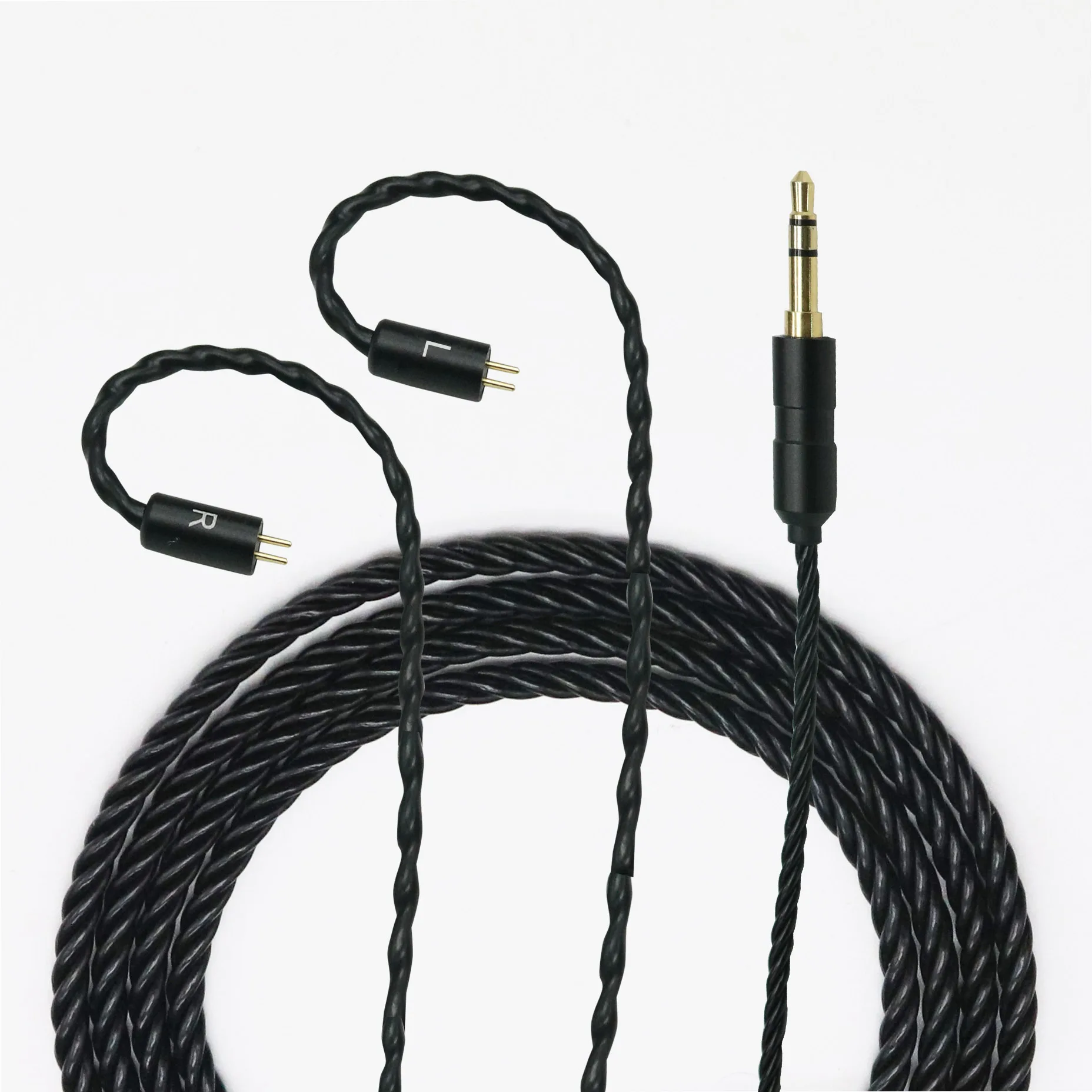 くるどりあん様　リケーブル 2pin 0.78 twisted replacement cable Fit KZ jh 64 audio CCA