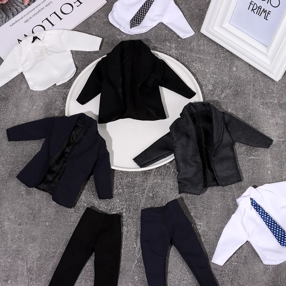 1 Set 1/6 Doll Clothes Male Doll Shirt Daily Wear for 30cm Doll Casual Suit Suit Clothes Doll Pants Wedding Party Suit Accessory
