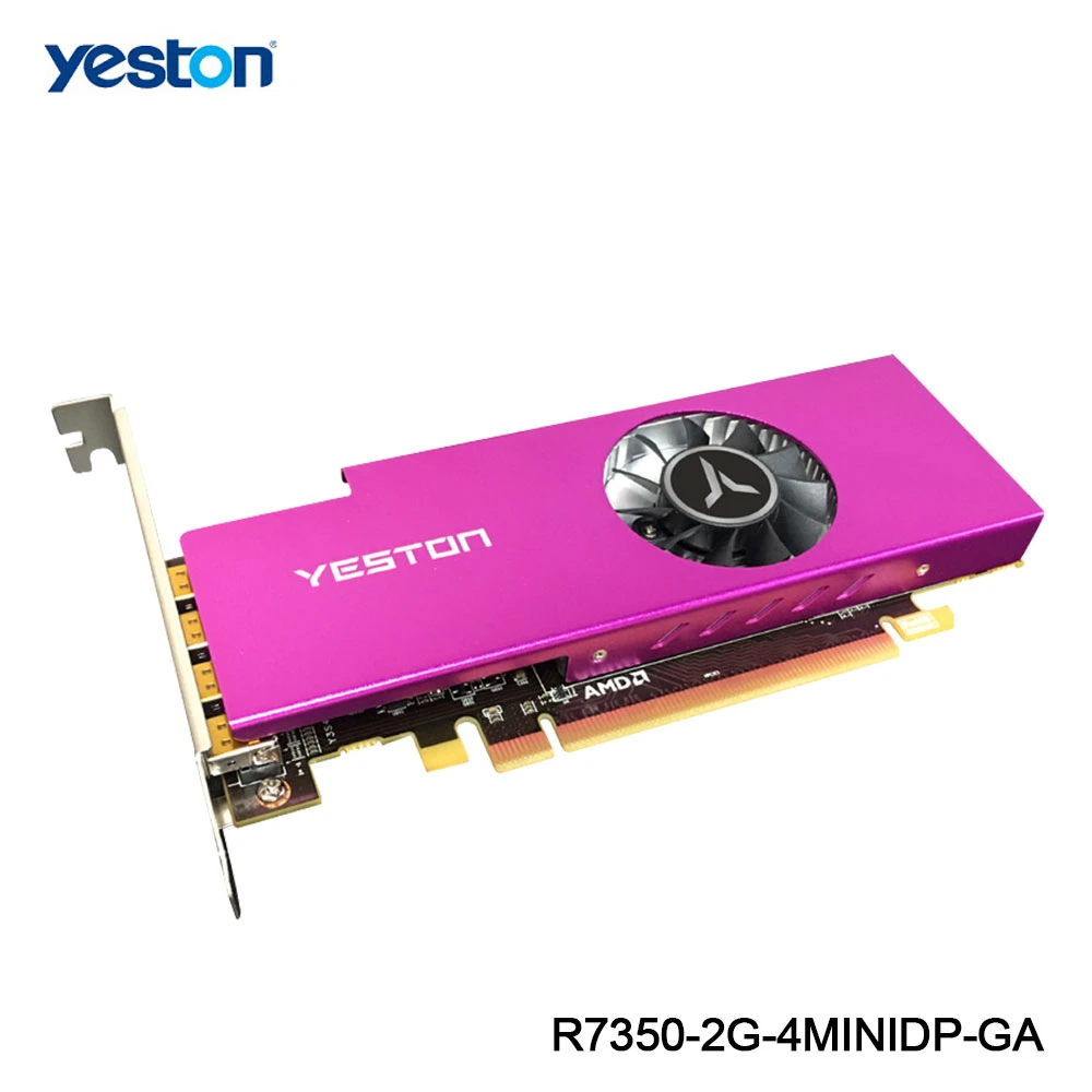 good pc graphics card Yeston Radeon R7 350 GPU 2GB GDDR5 128bit 750/4000MHz Gaming Desktop computer PC Video Graphics Cards Mini DP X4 simultaneously gpu pc