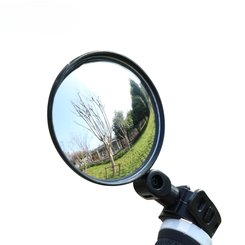 

Bicycle Rearview Mirror Wide-angle Convex Mirror Bicycle Reflector Mountain Bike Rearview Mirror Silicone Handle Rearview Mirror