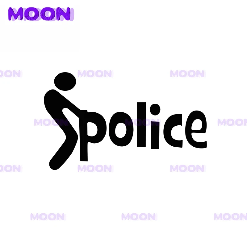

Fashion Car Sticker Creativity I Like Police Style Personality Stickers PVC Auto Bathroom Window Decorative Waterproof Decals