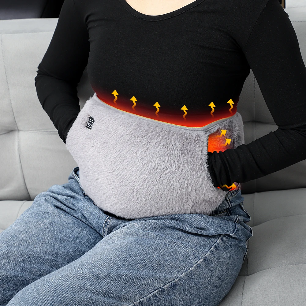 Electric Heating Belt 2-in-1 Hand Warmer Uterus Heating Pad for Waist Menstrual Period Pain Relief Belt Graphene Heating Pad 5