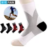 Nano Socks Neuropathy Socks Compression Sleeve For Ankle For Swelling, Plantar Fasciitis, Sprain - Nano Brace For Women And Men 1