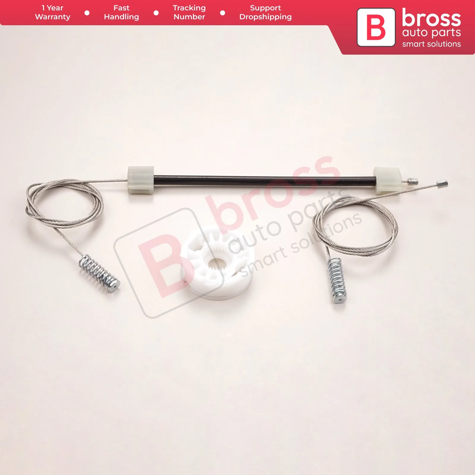 

Комплект для ремонта электростеклоподъемника Bross BWR5034, задняя правая дверь 7075674 для BMW 5 серии E60 E61 2003-2010