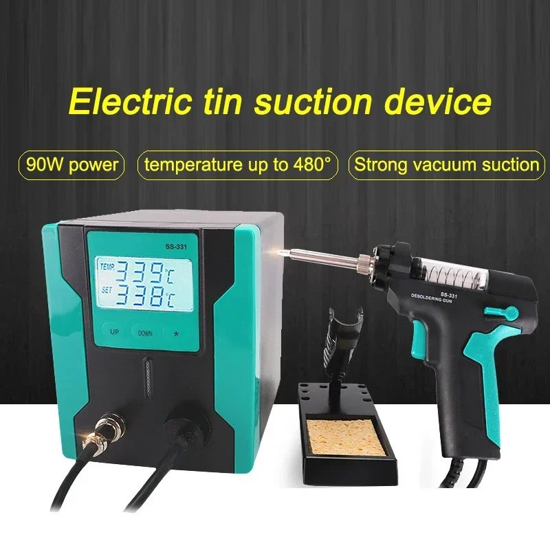 HotSaleElectricSolderSuctionAutomaticPowerDesolderIngSuctionPumpSolderRemovalTableSolderSuctionGun90W-AliExpress
