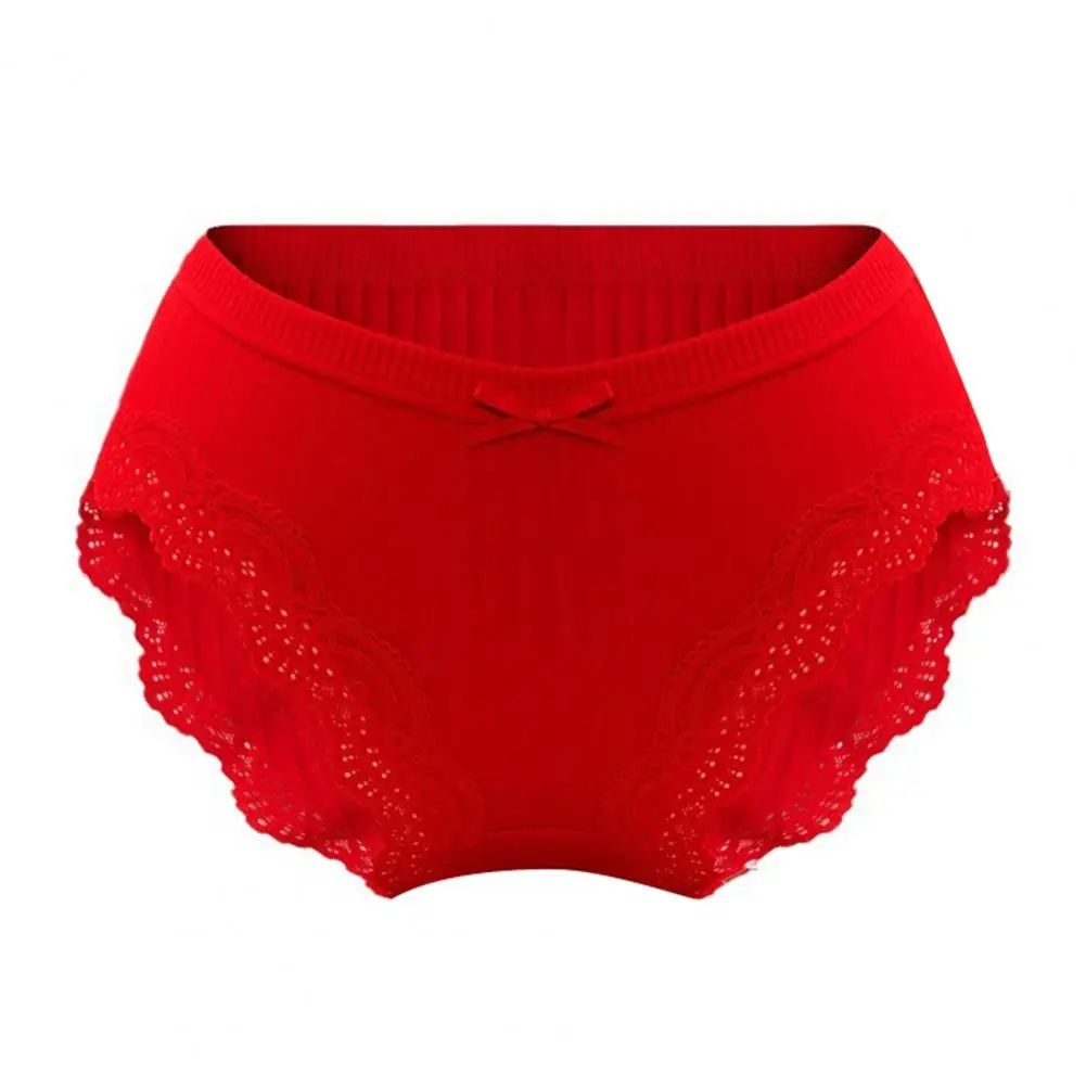 

Soft Lady Underpants High Waist Lace Women's Panties Soft Seamless Elastic Underwear with Quick Dry Anti-shrink Features