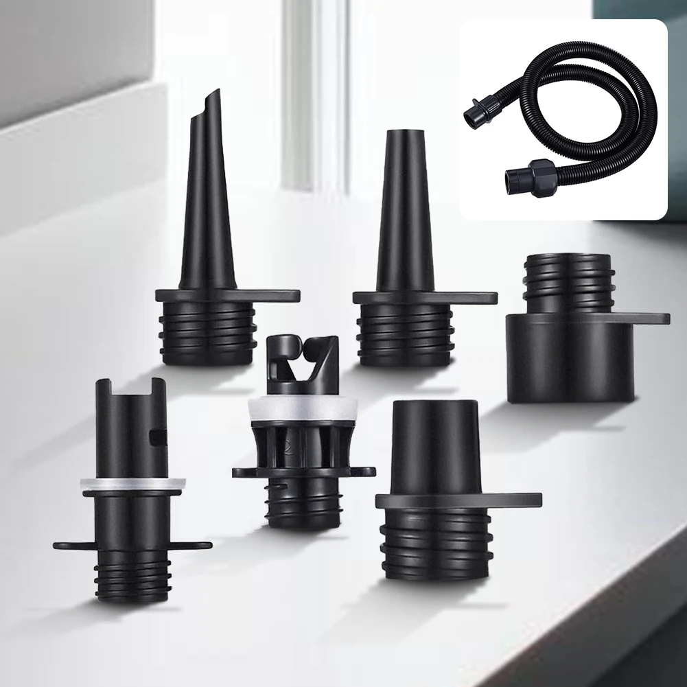 6Pcs Luftventil Adapter für SUP Board Aufblasbare Pumpe Adapter Paddle Boot Kajak Luft Ventil Pumpe Anschluss Reifen Luft kompressor Kit – Detail 1