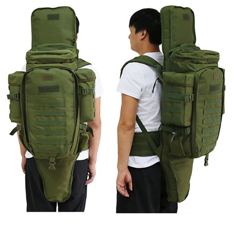 70L Military Tactical Backpack Outdoor Sports Hiking Camping Hunting Travel Rucksack Multi Pocket Multi-function Knapsack
