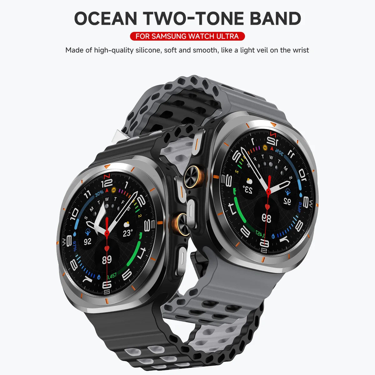 Marine Band Sport Silicone Bracelet - Premium Watchband Accessories