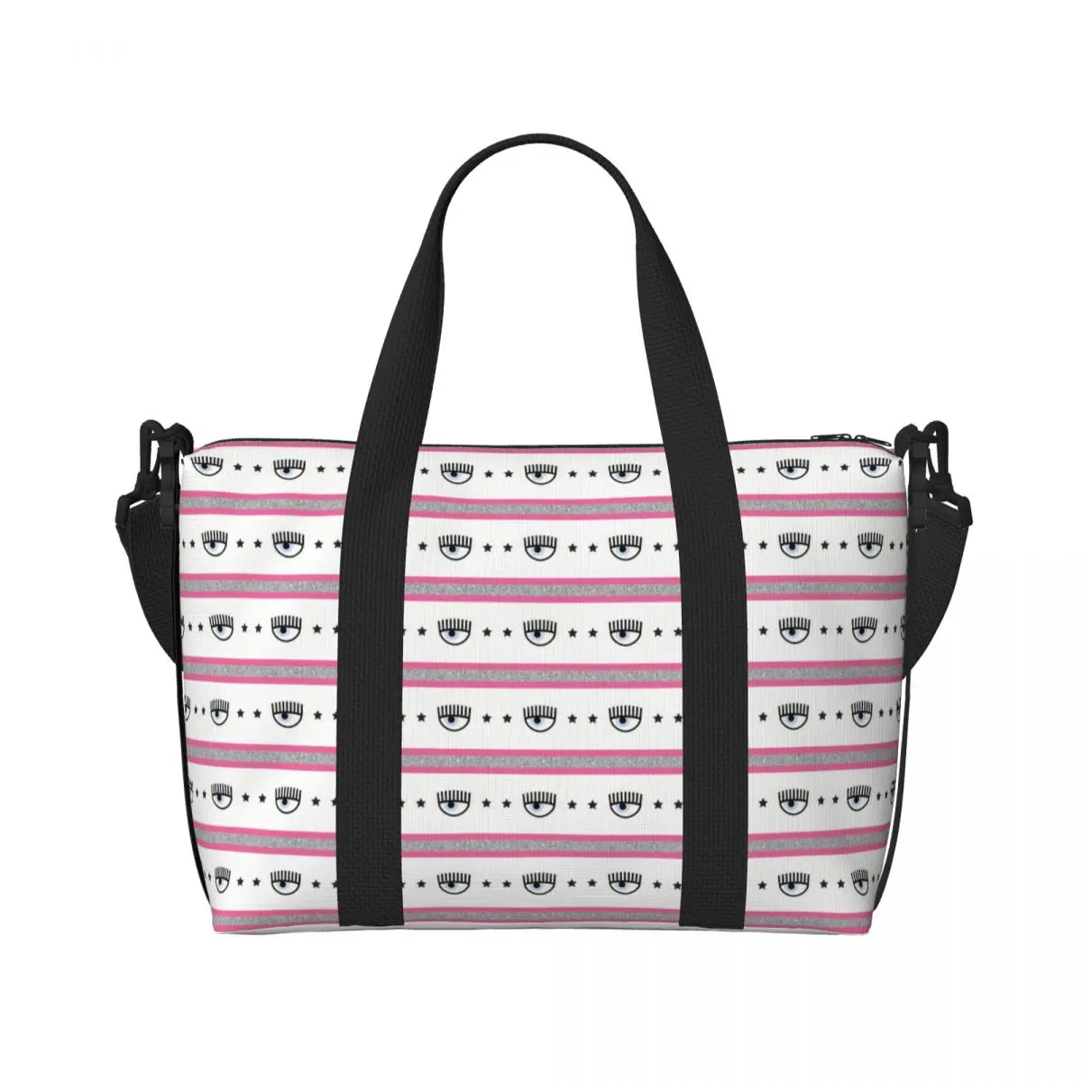 Fashion Hot Eyes F-FerragniS C-ChiaraS Beach Tote Bag Women Extra Large Gym Carry On Travel Shopping Bags