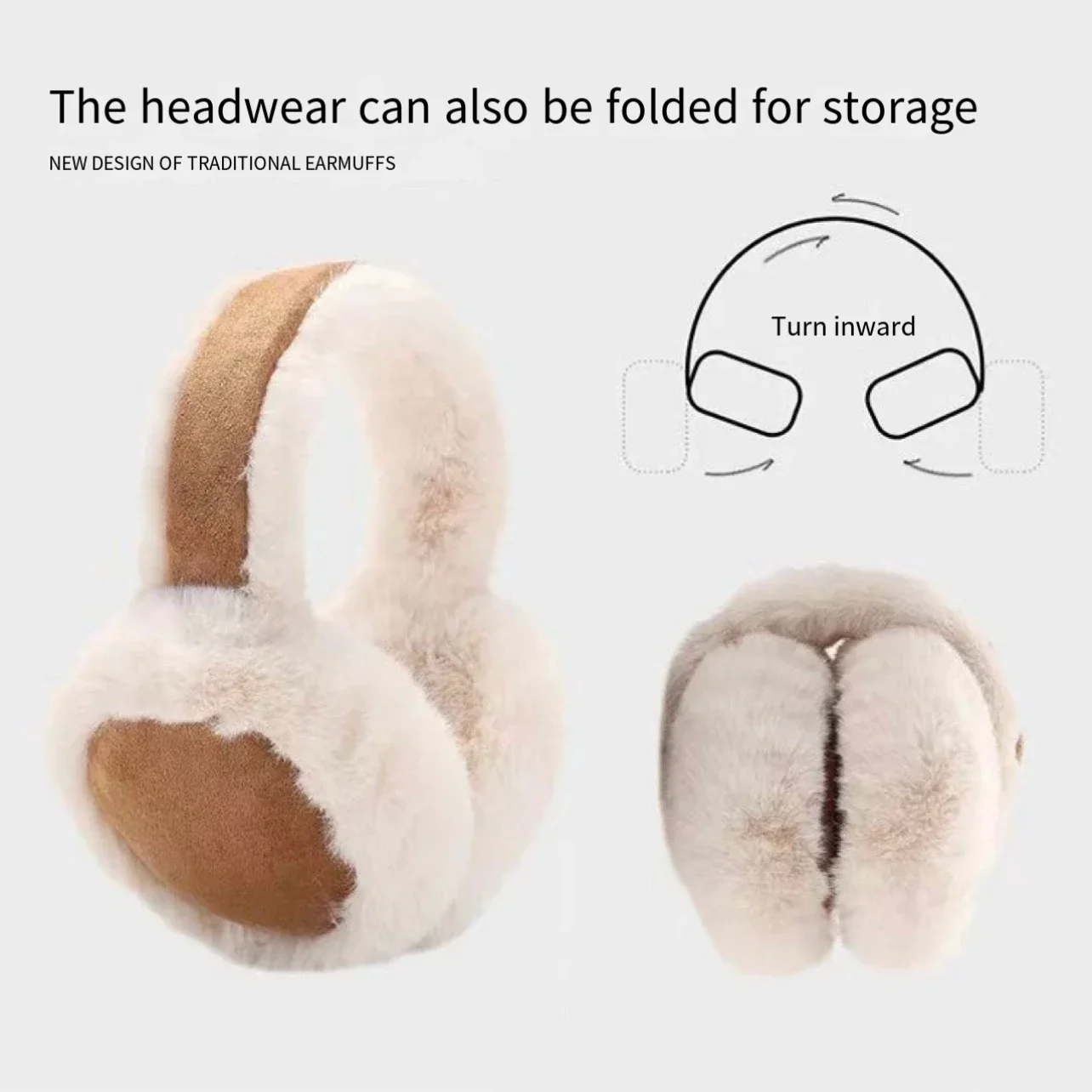 Korea Suede Warm Ear Muffs Ladies Outdoor Cycling Thickened Cold Ear Muffs Warm Headphones Cold Earplugs Winter Accessories warm earmuffs