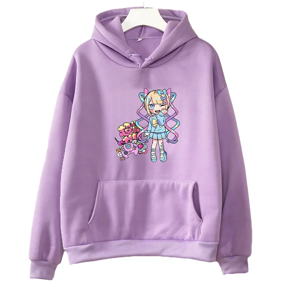 NEEDY GIRL OVERDOSE Sweatshirts Cartoon Aesthetic Hoodie Popular Anime Clothes Women Kawaii Hoody Autumn Winter Fleece Sweatwear