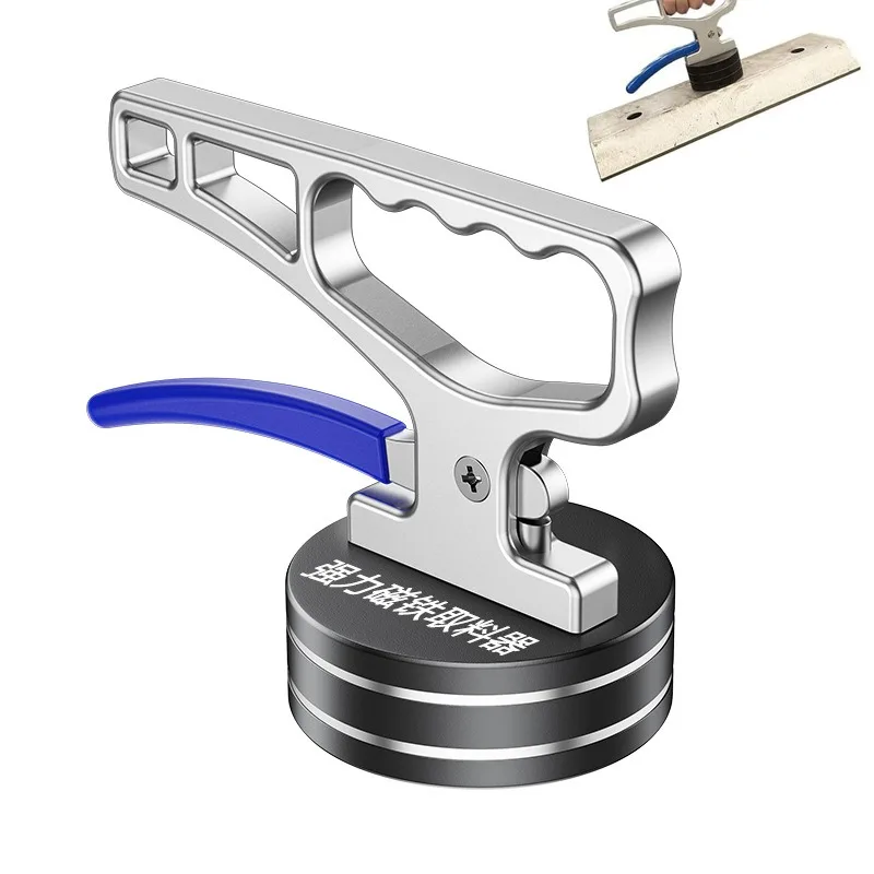 แม่เหล็กยกของแบบมีด้ามจับสำหรับงานหนัก สำหรับยกโลหะ เครื่องมือเก็บวัสดุแบบพกพาพร้อมระบบปลดเร็ว 1