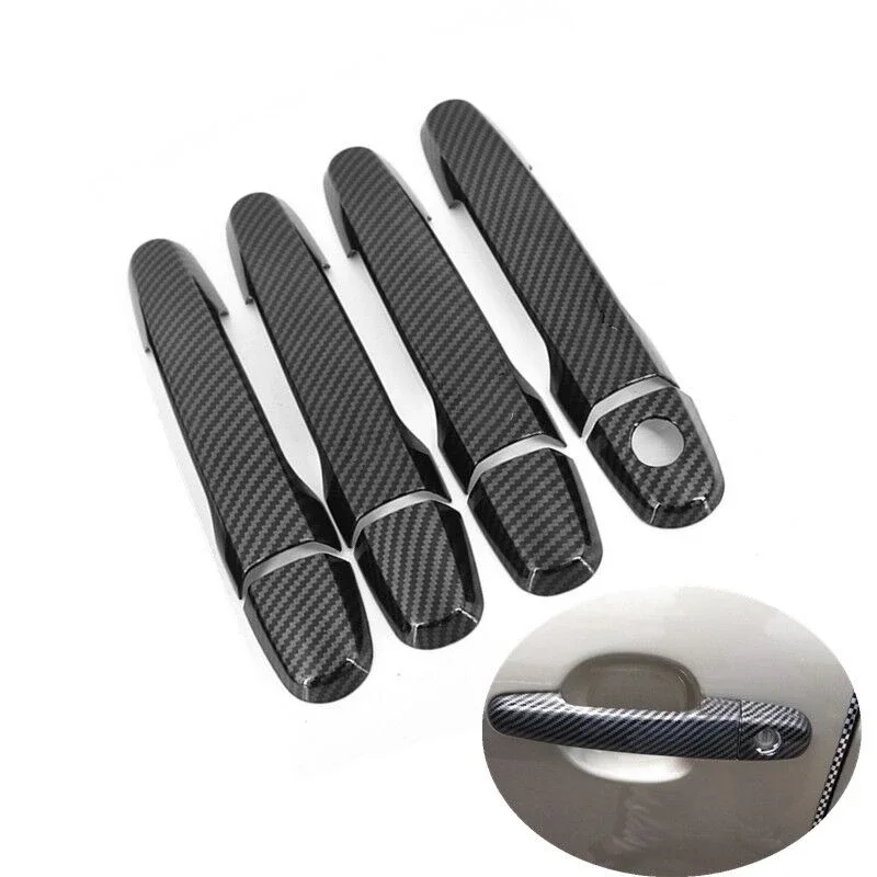 

Для Toyota Fielder 2005- 2013 углеродное волокно крышка дверной ручки автомобиля отделка Стайлинг Аксессуары накладка наклейка