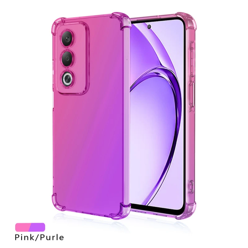 Gradient TPU Shockproof Transparent Protective Case
