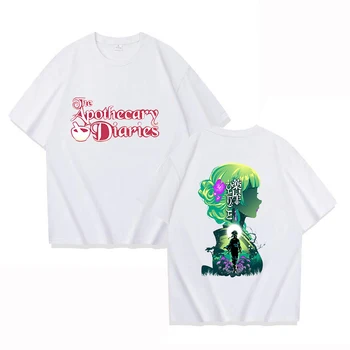 2025 Fashion Anime Print T-Shirt Casual Short Sleeve The Apothecary Diaries Graphic Tee Shirt Unisex Loose Harajuku T Shirt Tops 2