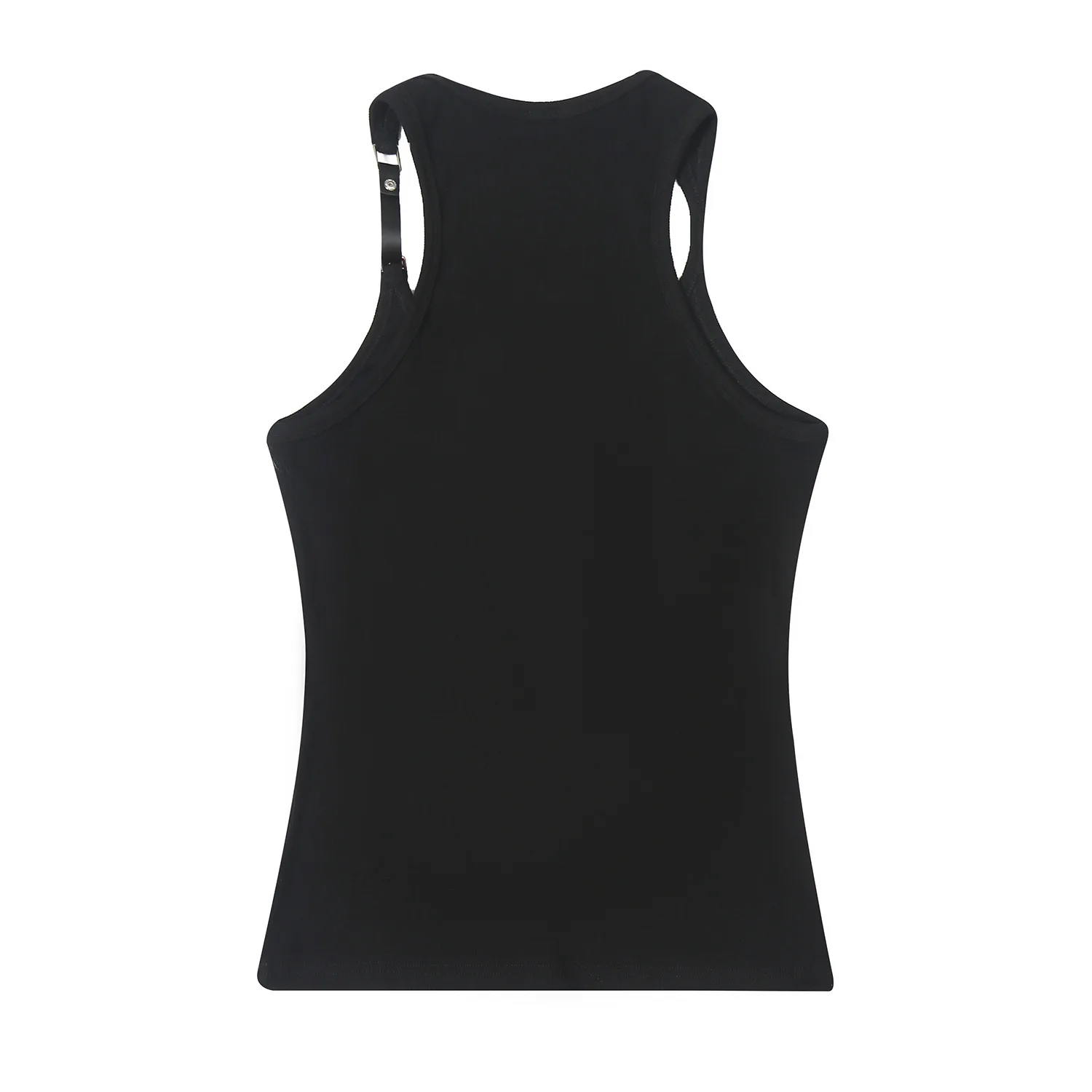 Description Picture 6 of item2024 New Retro Niche Trendy Brand Embroidered Belt Buckle Hot Girl Threaded Suspender Vest for Women Summer Designer Tee