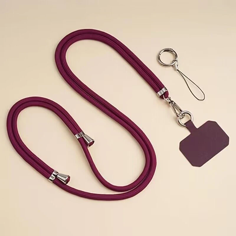 Universal Crossbody Lanyard Necklace with Adjustable Anti-Lost Strap and Clip