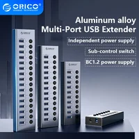 ORICO 7/10/13 Port USB Hub 3.0 Multi USB Splitter Power Adapter Multiple Expander 3.0 Hub With Switch For Laptop Accessoriess 2