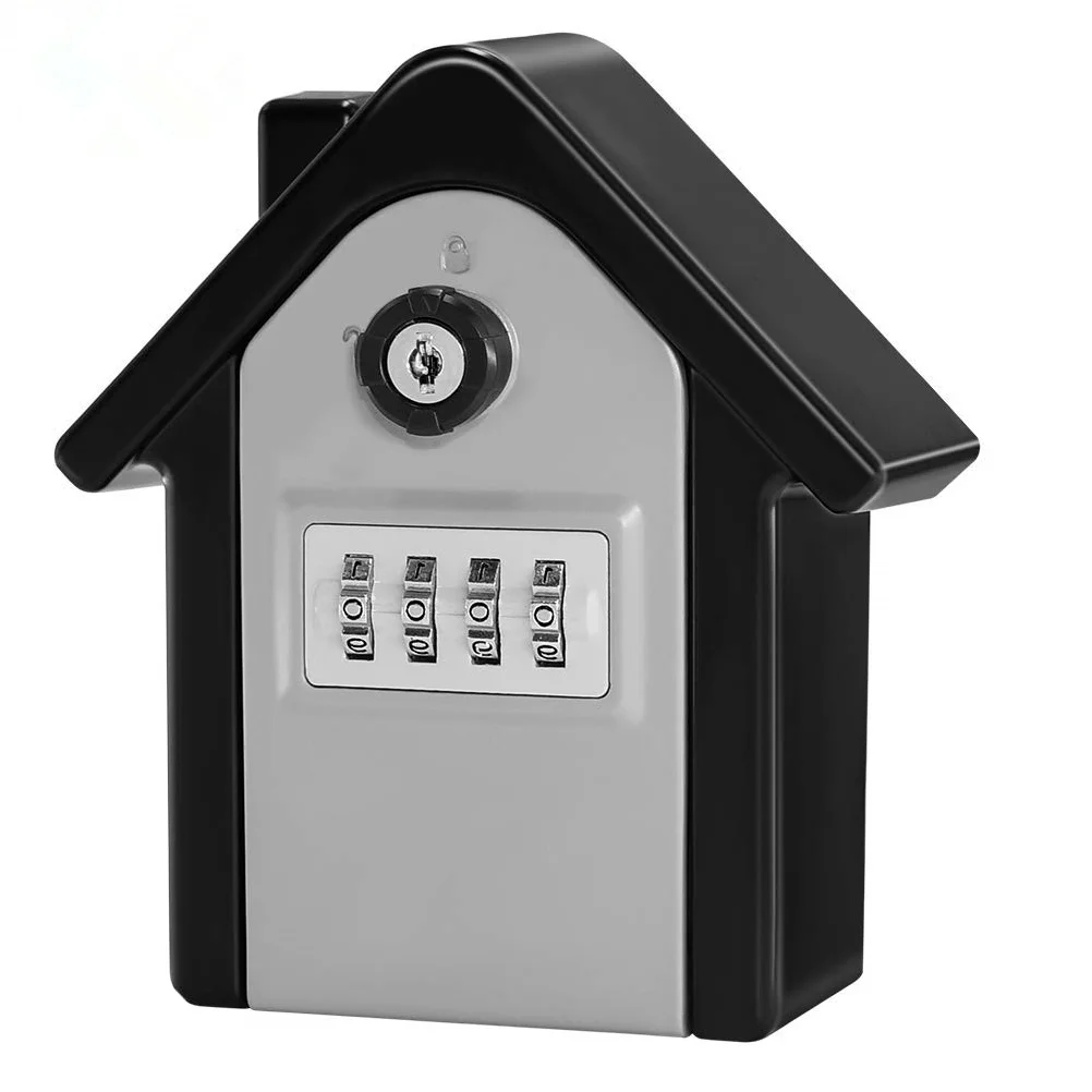 Portable Safe Password Key Box Wall-mounted Storage Case Lock Cabinet Zinc Alloy