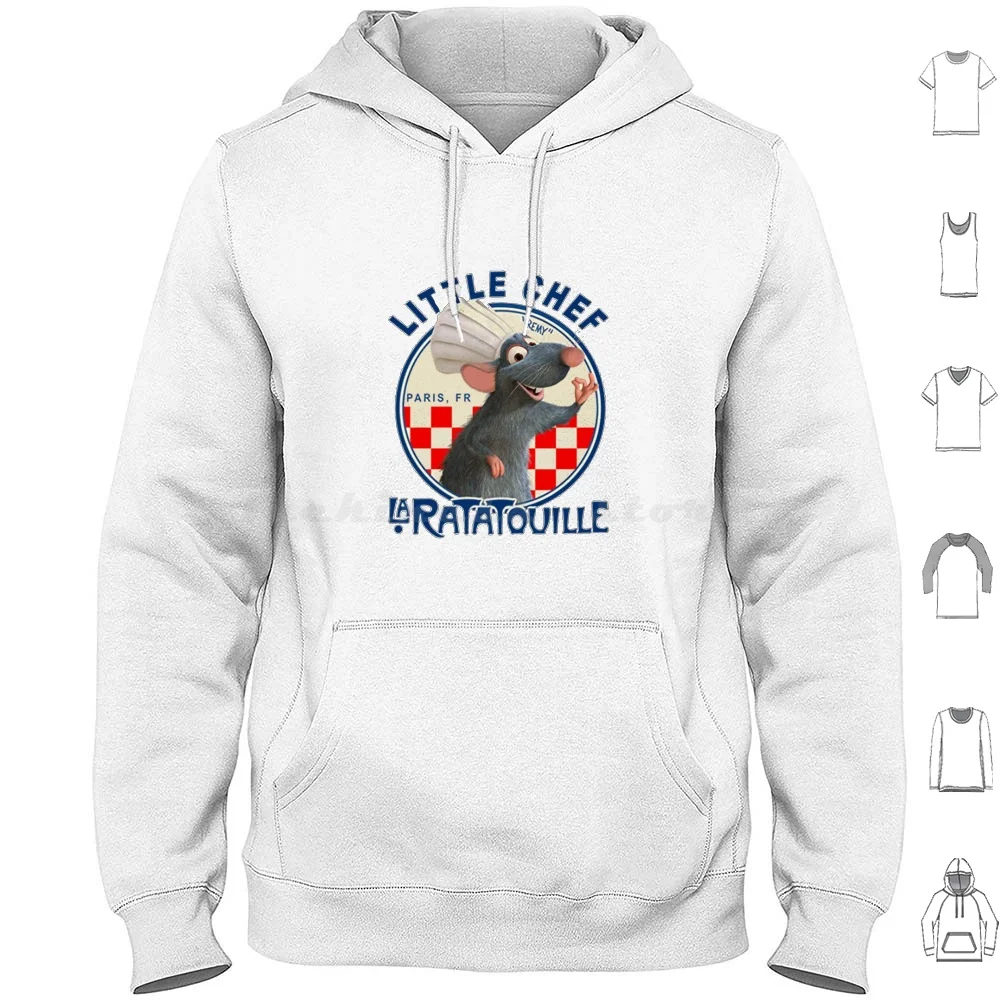 La Ratatouille Hoodies Langarm Remy Ratatouille Pixar Ratte Chef Linguini Film Frankreich Maus Paris Cartoon Colette